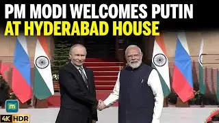 Putin Meets PM Modi at Hyderabad House | India Russia Talks on Trade Defence Ties Summit Global