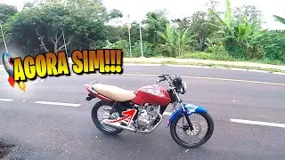 TESTANDO E REGULANDO O CARBURADOR DE FAN 125 NA TITAN KS 125 [ Maycon Arag&atilde;o ]