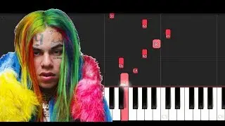6ix9ine - MAMA ft Nicki Minaj, Kanye West (Piano Tutorial)
