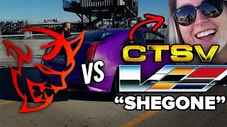 REVENGE RACE! Dodge Demon vs CTS V 