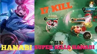 SUPER KILLING !! HANABI 17 KILL , This is Insan hanabi // build hanabi MLBB