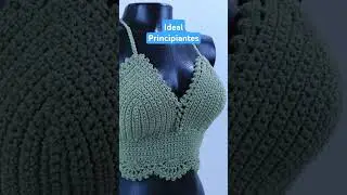 Tutorial Disponible #crochet #toptejido #topcrochet #crochetmoderno #crochet #tejidos