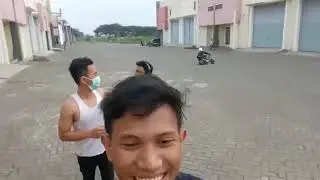 Doing some exercise with my friends in Tritan Point
