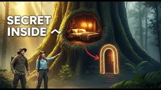 I Survived Inside a Hidden Tree Shelter Using Only Hand Tools