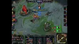 Miss Fortune Penta kill in new map 2015