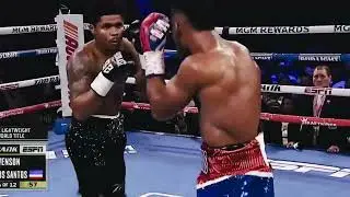 Shakur stevenson vs Edwin de los santos controversial decision