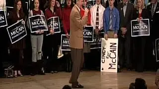 Bill Cunningham attacks Barack Obama during 2008 McCain campaign stop in Cincinnati