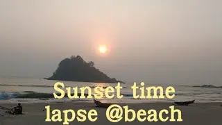 No copyright video | Time lapse In Beach | Sunset time lapse