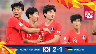 #AFCU23 M27 - KOREA REPUBLIC 2 - 1 JORDAN  : HIGHLIGHTS
