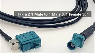 1 SMA Male to Dual Fakra Z Male Plug Y Type Splitter Cable RG174 Pigtai