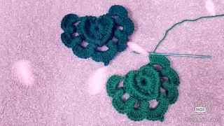Crochet Irish lace motif | Irish lace motif tutorial #crochet #diy #irish #heart