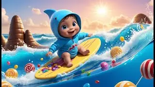 🦈 Baby Shark Candy Adventure 🍬🎶 | Fun Action & Learning Song for Toddlers