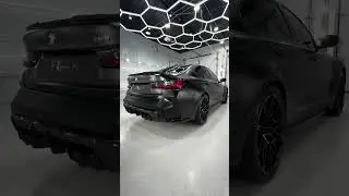 BMW M3 Competition Getting Full Body Matte Black Stek PPF Color Change