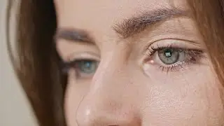 Girl's Eye With Reflection Of Screen Stock Video