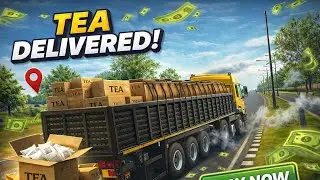 Tea Boxes Delivery 🚛 | Long Distance Truck Delivery Gameplay | #gaming #truckdriving 