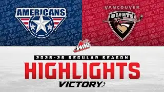 Tri-City Americans at Vancouver Giants 11/22 | WHL Highlights 2025-26