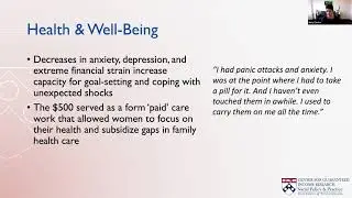 Panel discussion: Universal Basic Income in the U.S. &ndash; Insights from Research and Practice