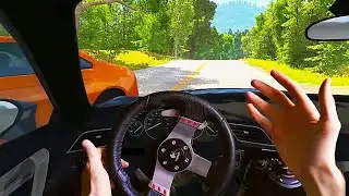 BeamNG.drive AI Traffic Mod 🚘 Steering Wheel Gameplay Logitech G27