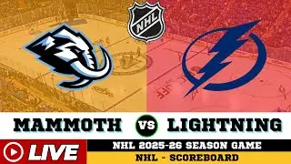🔴LIVE : Utah Mammoth Vs Tampa Bay Lightning | NHL 2026 | NHL Live SCOREBOARD
