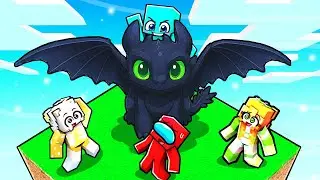 Sobreviviendo en Un Bloque pero Soy ENTRENADOR de DRAGONES!