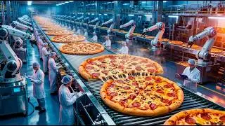 Pizza MEGA FACTORY - How Automation Makes 1 Million Pizzas Daily | Full Process