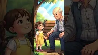 old man and smart girl small talk to girl 🥰😊😍😋