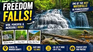 Freedom Falls: One of the Best Waterfalls in Pennsylvania! ❤️