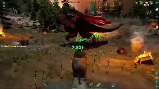 ARK  Bosses Hard 7 Dinos 2 Rexes, 4 Rhinos & 1 Daedon