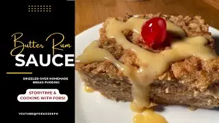 Butter Rum Sauce | Rum Sauce Drizzled over Bread Pudding