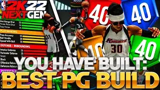 100 BADGE BEST POINT GUARD BUILD 2K22 NEXT GEN! ALL AROUND & 5'9 POINT GUARD BUILD NBA 2K22 NEXT GEN