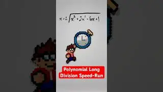 Polynomial Long Division, But Make It Fast #shorts