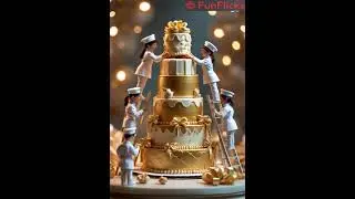 Tiny Workers Craft a Giant Cake! 🍰 | Miniature Baking Magic #Shorts​