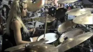 Chick drummer playing Children of Bodom-We're Not Gonna Fall