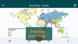 MapChart mobile app: Create your own custom map