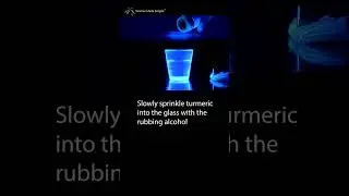 Turmeric Fluorescence Experiment #nationalchemistryweek #NCW #turmeric #STEM #Science #Fluorescence