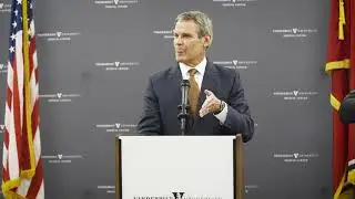 Governor Bill Lee discusses vaccine rollout at Vanderbilt University Medical Center