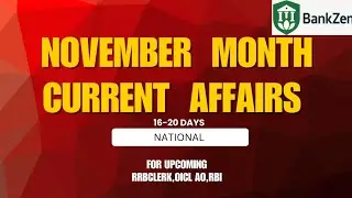 November month[16-20 ] 2025 weekly Current Affairs //NATIONAL NEWS  for bank exams .
