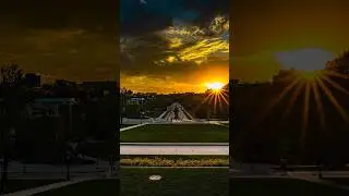 Beautiful Golden Hour Sunset in Iowa City #shorts #iowa #sunset