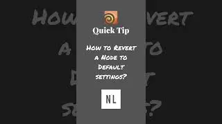 How To Revert a Node to Default Settings | Houdini Quick Tip #Shorts