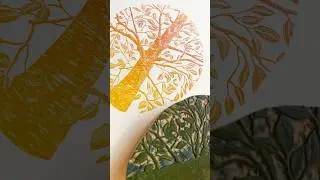 Autumn 🍁🍂🥮 #woodblock #woodengraving #printmaking