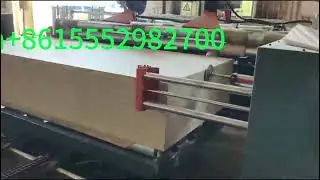 Fully automatic roller type edge trimming saw line for plywood!High capacity!