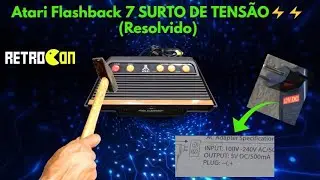 Atari Flashback 7 SURTO DE TENS&Atilde;O⚡⚡ (Resolvido)