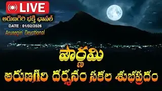 🔴LIVE : 01/02/2026 అరుణాచలం అరుణగిరి దర్శనం🌄 | Arunachalam Temple | Arunagiri devotional