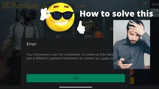 your transaction problem can't be completed. To continue this transaction use a diff payment method