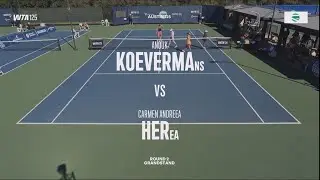 Anouk Koevermans (NED) vs  (WC) Carmen Andreea Herea (ROU) 19 yrs - Game, Set, Match