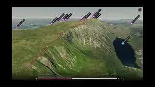 Coire Garbhlach and Sgor Gaoith 3D fly-through