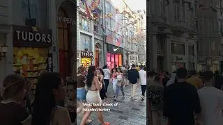 Most busy street of Istanbul in evening #evening#nightlife#party#nightparty