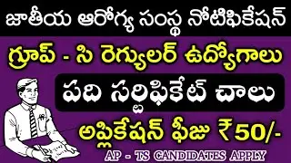 NITRD job notification | Latest jobs 2021 | Govt jobs information | Telugu job alerts | Job news