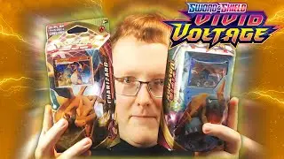 Pok&eacute;mon TCG: Sword & Shield&mdash;Vivid Voltage Theme Deck Unboxing (Charizard & Drednaw Theme Decks)
