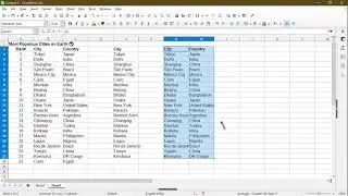 Как получить уникальные значения в столбце | LibreOffice Calc